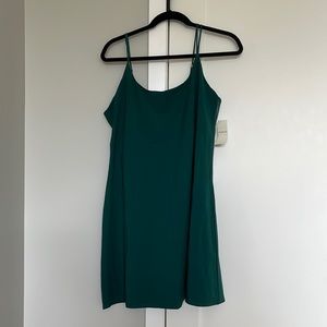 New Abercrombie & Fitch traveler mini dress green